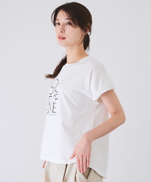 Jayro（ジャイロ）の「パール付きプリントロゴTシャツ（Tシャツ/カットソー・レディース・ブラック/ホワイト系その他/ネイビー/ラベンダー・M）」の13枚目の写真