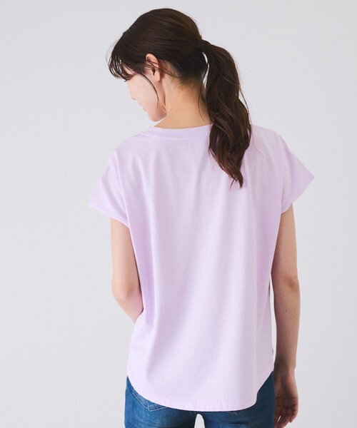 Jayro（ジャイロ）の「パール付きプリントロゴTシャツ（Tシャツ/カットソー・レディース・ブラック/ホワイト系その他/ネイビー/ラベンダー・M）」の20枚目の写真