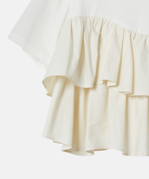 ショートラッフルカットトップス / Short Ruffle Cut Tops（T