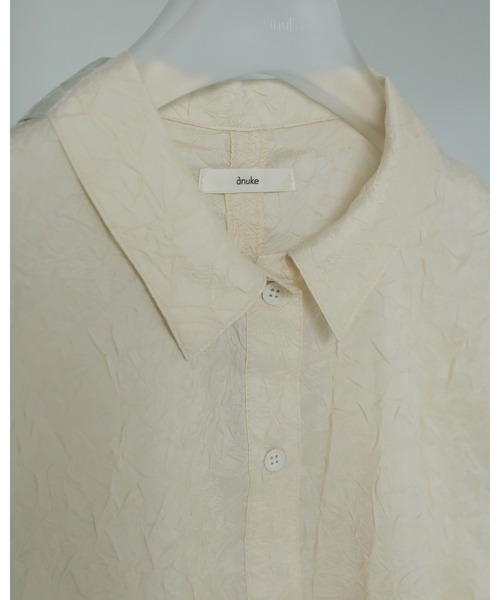 anuke（アンヌーク）の「Washer Sleeveless Shirts（シャツ/ブラウス・レディース・ブラウン/クリーム・FREE）」の4枚目の写真
