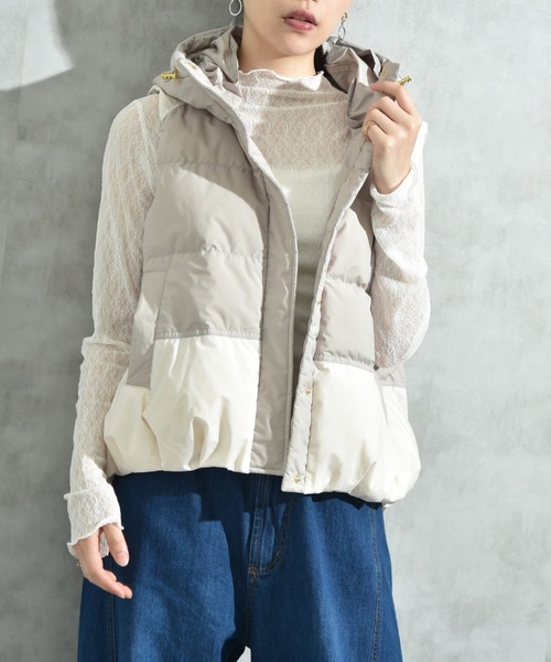 エアリーフードピュアダウンベスト（ダウンベスト）｜INTERPLANET