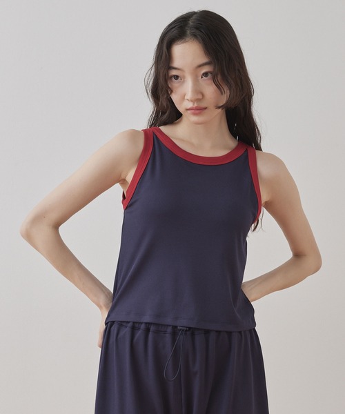 アメリカンスリーブ、ブルー♡M♡水着♡セパレート♡タンクトップ セール】【Unblend】<3点セット> UVカット アメスリタンクトップ