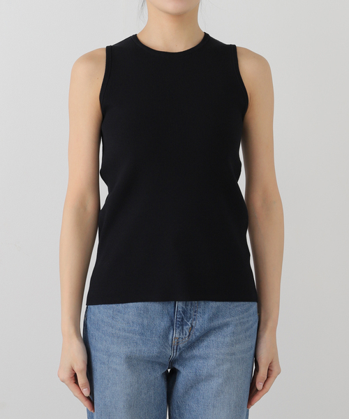 新品✨ Diner B CROP タンクトップ ネイビーA 追加 Diner B CROP タンクトップ（ニット/セーター）｜Deuxieme