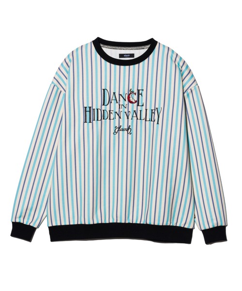 glamb(グラム)の「Hidden Valley Sweat / ヒドゥンバレースウェット(スウェット・メンズ・ブラック/ストライプ・S/M/L)」の5枚目の写真