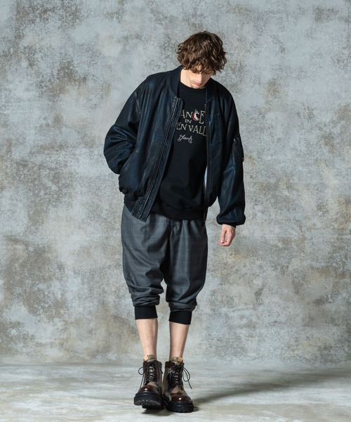 glamb(グラム)の「Hidden Valley Sweat / ヒドゥンバレースウェット(スウェット・メンズ・ブラック/ストライプ・S/M/L)」の9枚目の写真