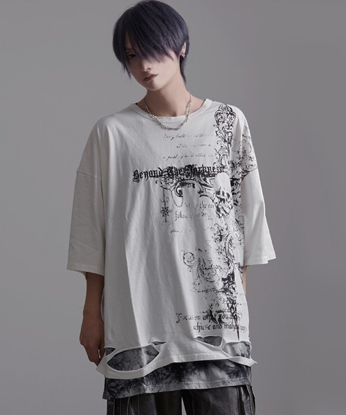 PSYCHO NATION/サイコネーション』スカルダメージレイヤーTEE（T