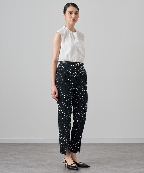 ANAYI（アナイ）の「クレープデシンフロントラッフルブラウス（シャツ/ブラウス・レディース・ネイビー/ピンク/ホワイト・38/36）」の17枚目の写真