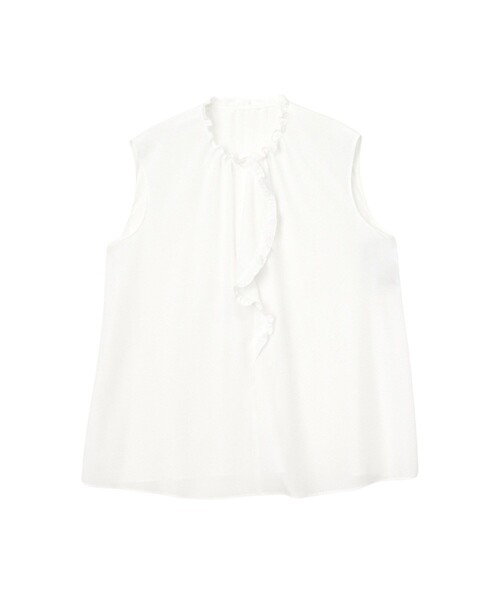 ANAYI（アナイ）の「クレープデシンフロントラッフルブラウス（シャツ/ブラウス・レディース・ネイビー/ピンク/ホワイト・38/36）」の20枚目の写真