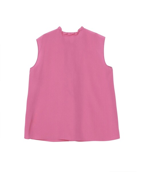 ANAYI（アナイ）の「クレープデシンフロントラッフルブラウス（シャツ/ブラウス・レディース・ネイビー/ピンク/ホワイト・38/36）」の5枚目の写真