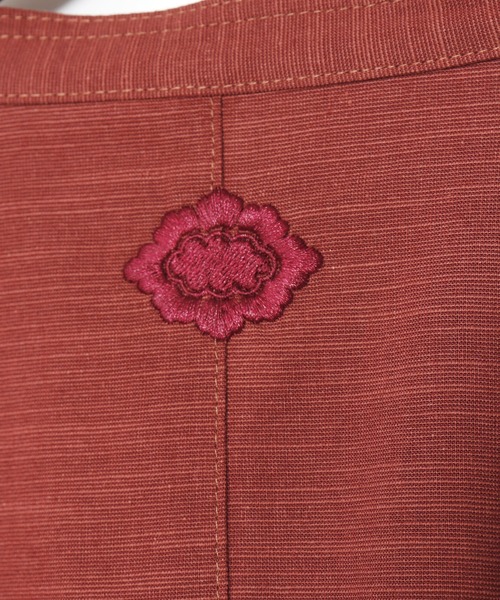 カヤ(カヤ)の「【カヤ】角袖バンドカラーメンズシャツ(シャツ/ブラウス・メンズ・ホワイト/スミクロ/エンジ・FREE)」の14枚目の写真