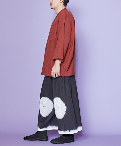 カヤ(カヤ)の「【カヤ】角袖バンドカラーメンズシャツ(シャツ/ブラウス・メンズ・ホワイト/スミクロ/エンジ・FREE)」の17枚目の写真