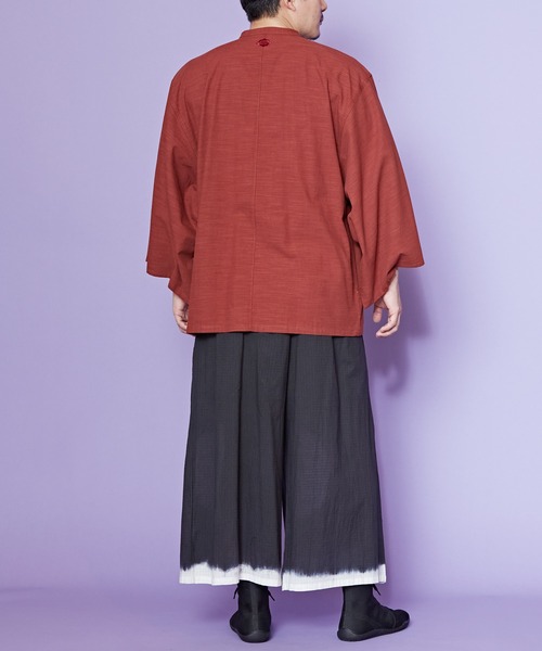 カヤ(カヤ)の「【カヤ】角袖バンドカラーメンズシャツ(シャツ/ブラウス・メンズ・ホワイト/スミクロ/エンジ・FREE)」の18枚目の写真