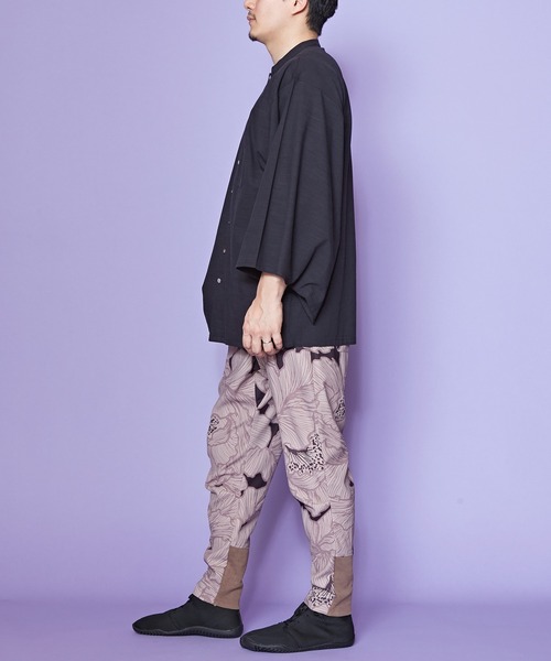 カヤ(カヤ)の「【カヤ】角袖バンドカラーメンズシャツ(シャツ/ブラウス・メンズ・ホワイト/スミクロ/エンジ・FREE)」の6枚目の写真