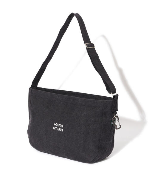 MANASTASH（マナスタッシュ）の「MANASTASH/マナスタッシュ  DENNY WY NP BAG/デニーウェイ ニュースペーパーバッグ（ショルダーバッグ・メンズ・ナチュラル/チャコールグレー・F）」の5枚目の写真