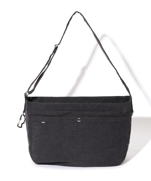 MANASTASH（マナスタッシュ）の「MANASTASH/マナスタッシュ  DENNY WY NP BAG/デニーウェイ ニュースペーパーバッグ（ショルダーバッグ・メンズ・ナチュラル/チャコールグレー・F）」の6枚目の写真