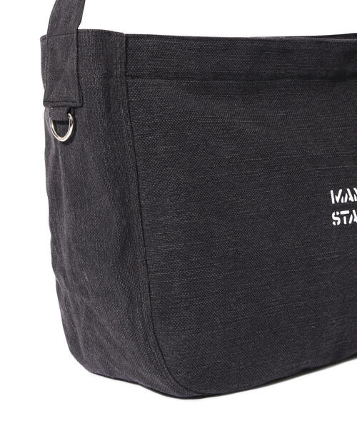 MANASTASH（マナスタッシュ）の「MANASTASH/マナスタッシュ  DENNY WY NP BAG/デニーウェイ ニュースペーパーバッグ（ショルダーバッグ・メンズ・ナチュラル/チャコールグレー・F）」の8枚目の写真