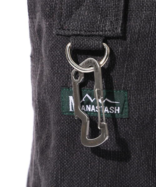 MANASTASH（マナスタッシュ）の「MANASTASH/マナスタッシュ  DENNY WY NP BAG/デニーウェイ ニュースペーパーバッグ（ショルダーバッグ・メンズ・ナチュラル/チャコールグレー・F）」の9枚目の写真