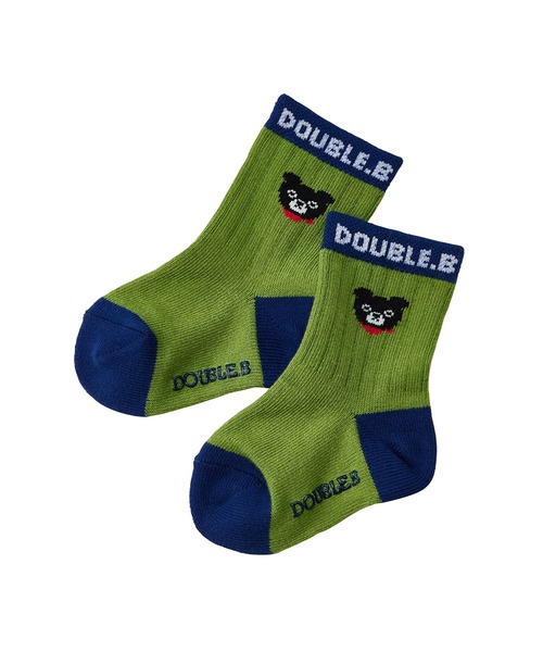 DOUBLE_B（ダブルビー）の「ソックスパック３足セット（ソックス/靴下・キッズ・カーキ/オレンジ/ネイビー・11-13cm/19-21cm/17-19cm/15-17cm/13-15cm）」の15枚目の写真