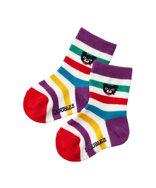 DOUBLE_B（ダブルビー）の「ソックスパック３足セット（ソックス/靴下・キッズ・カーキ/オレンジ/ネイビー・11-13cm/19-21cm/17-19cm/15-17cm/13-15cm）」の16枚目の写真