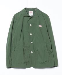 【個性派古着】ダントン　日本製　ハーフコート　サイズ40 Ｌ相当 牛革ボタン ダントン/コート/40/ウール/BLU/無地/青/