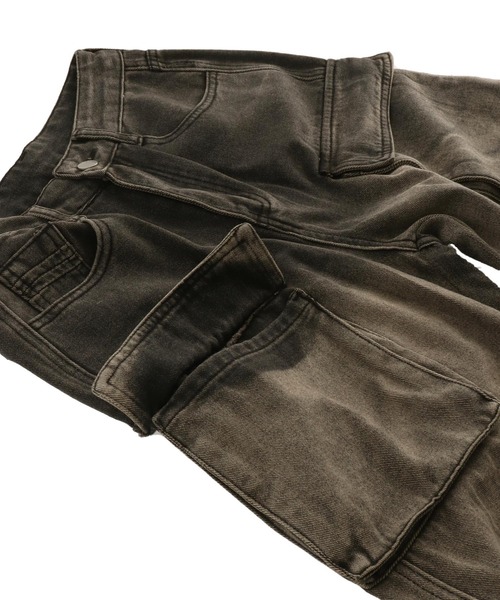 ANAP(アナップ)の「ウォッシュ 加工 デニム カーゴパンツ(カーゴパンツ・レディース・ブルー/ブラック・S/M)」の5枚目の写真