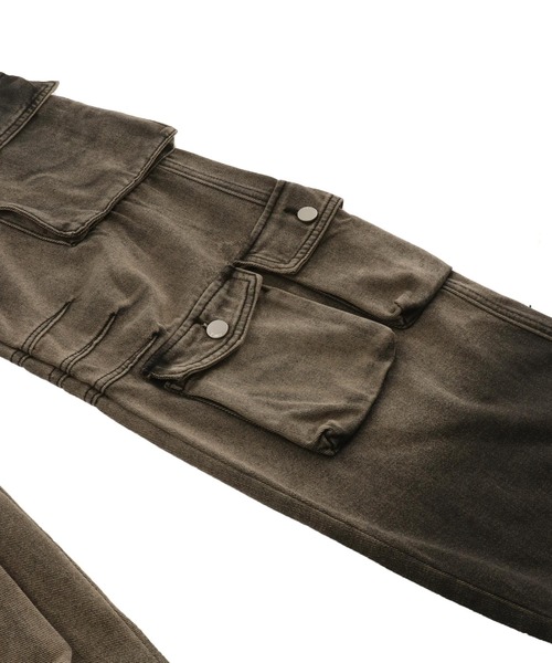 ANAP(アナップ)の「ウォッシュ 加工 デニム カーゴパンツ(カーゴパンツ・レディース・ブルー/ブラック・S/M)」の6枚目の写真