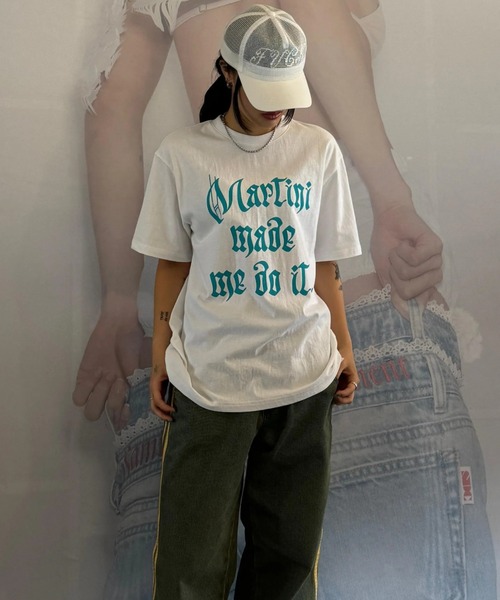 Martini Made Me Do It Tee（Tシャツ/カットソー）｜SCULPTOR