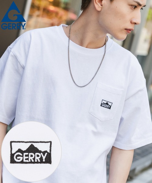 GERRY(ジェリー)の「【GERRY】別注 マウントロゴ ポケット半袖Tシャツ(Tシャツ/カットソー・メンズ・ホワイト/ブラック/ホワイト系/ブラック系・X-LARGE/LARGE/MEDIUM/SMALL)」の3枚目の写真