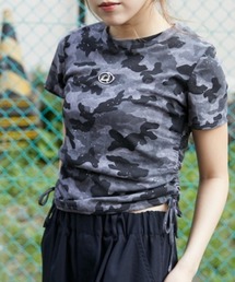 GORGE | 《ラメきら×ドロスト映え》レディース 半袖Tシャツ ショート丈 体型カバー 春夏秋(Tシャツ/カットソー)