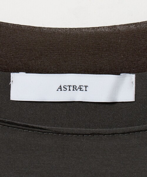 ASTRAET（アストラット）の「＜ASTRAET＞テンジクxシフォン レイヤード ワンピース（ワンピース・レディース・ブラック/ダークブラウン・FREE）」の19枚目の写真