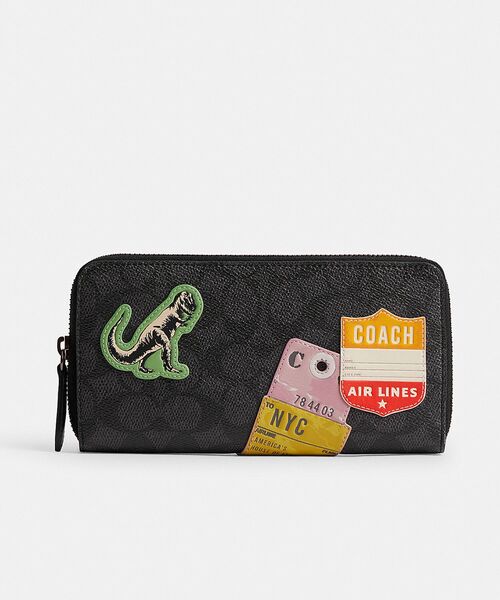 すぐ届く●COACH●アコーディオン ウォレット すぐ届く COACH アコーディオン ウォレット シグネチャー デニム