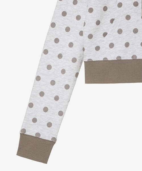 トップス aeae WEB LOGO CROP HOOD ZIP UP BEIGE aeae WEB LOGO CROP HOOD ZIP UP BEIGE