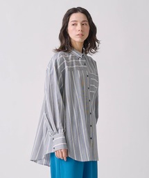 Kelen（ケレン）の「「KELEN / ケレン」ボタンダウンデザインストライプ柄シャツ（シャツ/ブラウス）」