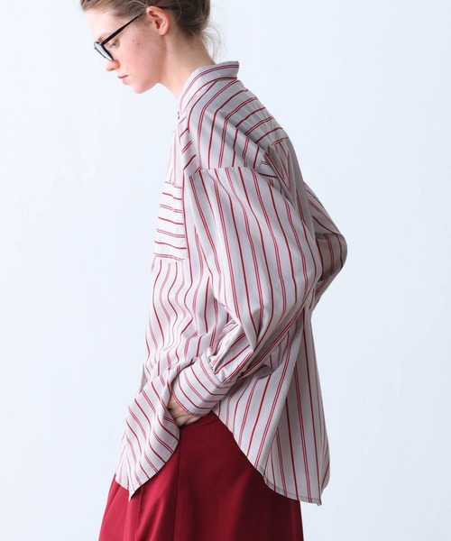 ブラウス シャツ 「KELEN / ケレン」ボタンダウンデザインストライプ柄シャツ レディース KELEN / ケレン」ボタンダウンデザインストライプ柄シャツ