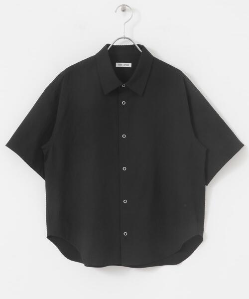 FORK&SPOON(フォークアンドスプーン)の「FORK&SPOON アニヴェンサッカーシャツ(シャツ/ブラウス・レディース・ダークブラウン/ブラック・1)」の10枚目の写真