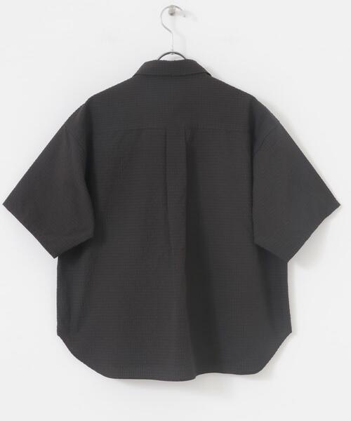 FORK&SPOON(フォークアンドスプーン)の「FORK&SPOON アニヴェンサッカーシャツ(シャツ/ブラウス・レディース・ダークブラウン/ブラック・1)」の19枚目の写真