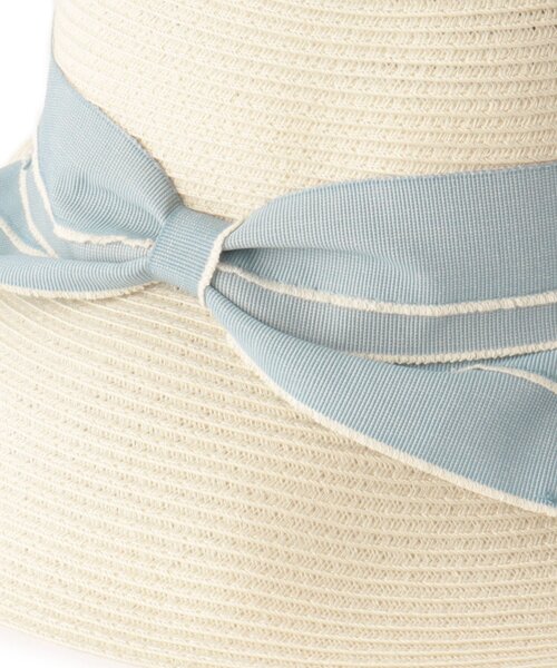 ITS'DEMO（イッツデモ）の「【UV／手洗い可／サイズ調整可】ブレードリボンハット（ハット・レディース・ベージュ/ライトベージュ/アイボリー・00）」の10枚目の写真