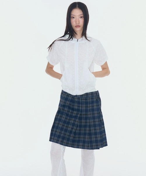 PLACE STUDIO(プレイススタジオ)の「PLACE STUDIO/レースシャーリングジャケット(ブルゾン・レディース・ホワイト/ブラック・FREE)」の13枚目の写真