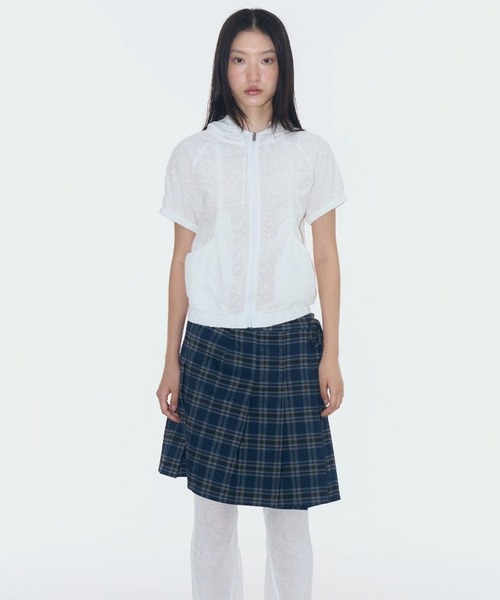 PLACE STUDIO(プレイススタジオ)の「PLACE STUDIO/レースシャーリングジャケット(ブルゾン・レディース・ホワイト/ブラック・FREE)」の14枚目の写真