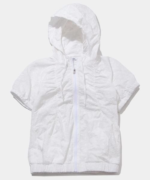 PLACE STUDIO(プレイススタジオ)の「PLACE STUDIO/レースシャーリングジャケット(ブルゾン・レディース・ホワイト/ブラック・FREE)」の9枚目の写真