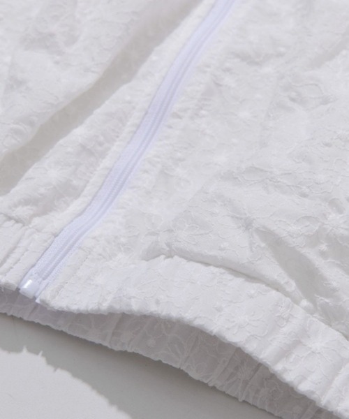 PLACE STUDIO(プレイススタジオ)の「PLACE STUDIO/レースシャーリングジャケット(ブルゾン・レディース・ホワイト/ブラック・FREE)」の12枚目の写真