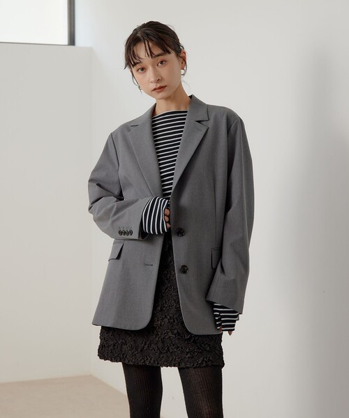 セール】＜EMMEL REFINES＞EM 2ボタン テーラード ジャケット