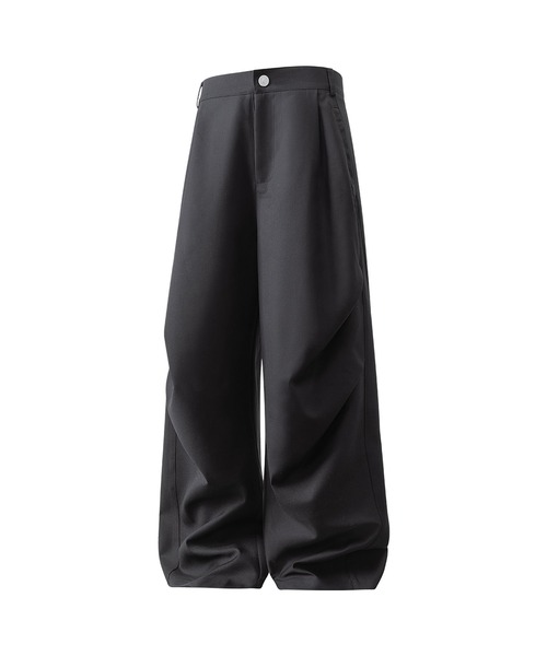 HOOK(フック)の「タックカーブワイドパンツ(カーゴパンツ・メンズ・ダークグレー/ベージュ/ブラック・MEDIUM/LARGE/X-LARGE)」の15枚目の写真