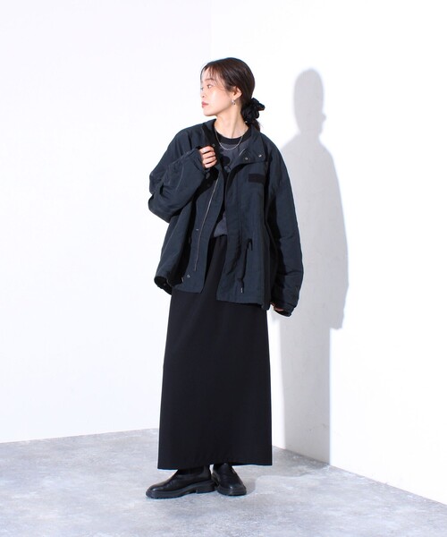 GLOSTER（グロスター）の「【GLOSTER/グロスター】ミリタリーテイスト ショート丈モッズブルゾン 裏メッシュ（ブルゾン・メンズ・ブラック/オリーブ/カモフラージュ・M/L）」の8枚目の写真