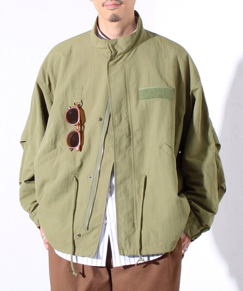 GLOSTER（グロスター）の「【GLOSTER/グロスター】ミリタリーテイスト ショート丈モッズブルゾン 裏メッシュ（ブルゾン・メンズ・ブラック/オリーブ/カモフラージュ・M/L）」の18枚目の写真