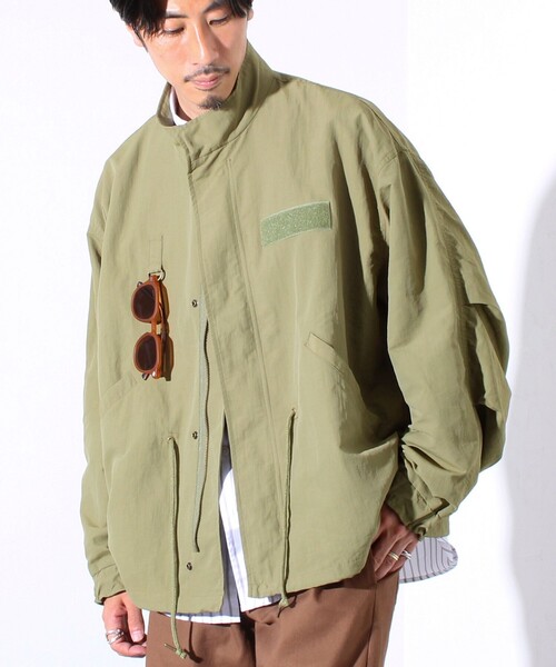 GLOSTER（グロスター）の「【GLOSTER/グロスター】ミリタリーテイスト ショート丈モッズブルゾン 裏メッシュ（ブルゾン・メンズ・ブラック/オリーブ/カモフラージュ・M/L）」の17枚目の写真