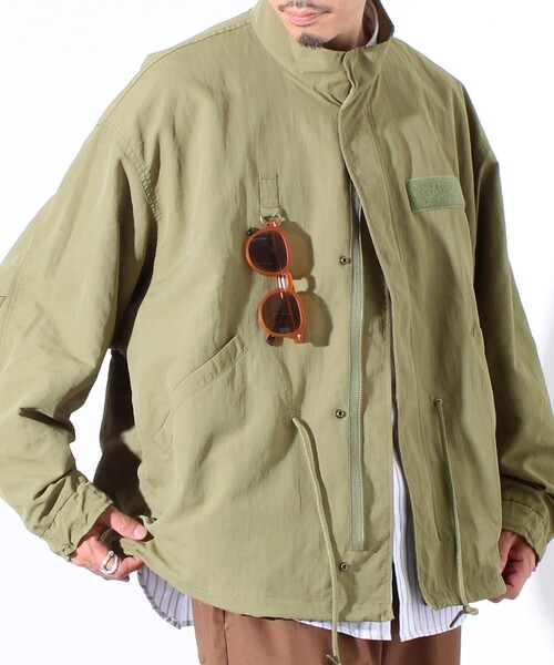 GLOSTER（グロスター）の「【GLOSTER/グロスター】ミリタリーテイスト ショート丈モッズブルゾン 裏メッシュ（ブルゾン・メンズ・ブラック/オリーブ/カモフラージュ・M/L）」の16枚目の写真