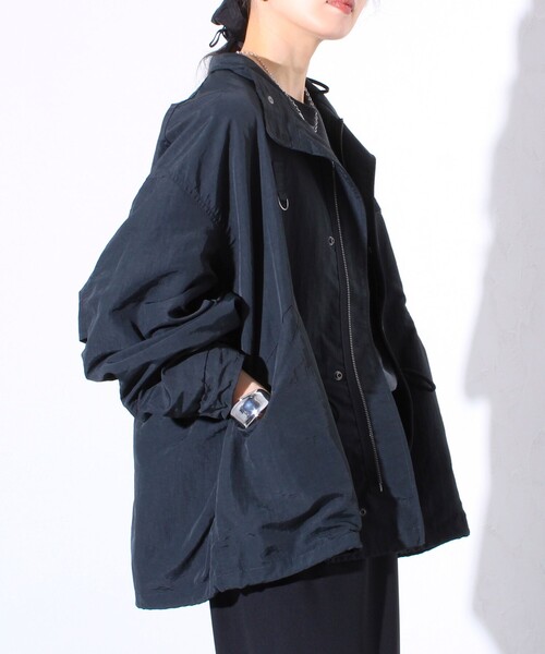 GLOSTER（グロスター）の「【GLOSTER/グロスター】ミリタリーテイスト ショート丈モッズブルゾン 裏メッシュ（ブルゾン・メンズ・ブラック/オリーブ/カモフラージュ・M/L）」の9枚目の写真