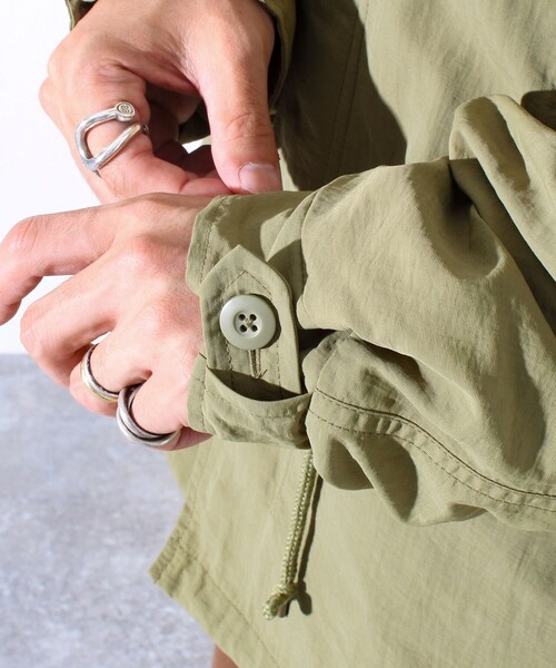 GLOSTER（グロスター）の「【GLOSTER/グロスター】ミリタリーテイスト ショート丈モッズブルゾン 裏メッシュ（ブルゾン・メンズ・ブラック/オリーブ/カモフラージュ・M/L）」の5枚目の写真