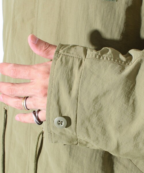 GLOSTER（グロスター）の「【GLOSTER/グロスター】ミリタリーテイスト ショート丈モッズブルゾン 裏メッシュ（ブルゾン・メンズ・ブラック/オリーブ/カモフラージュ・M/L）」の4枚目の写真